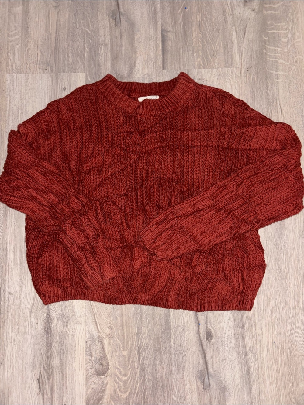 Cozy Chunky Knit Sweater - Burnt Orange